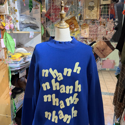 Laiterie nhanh Blue Sweatshirt, made in Japan