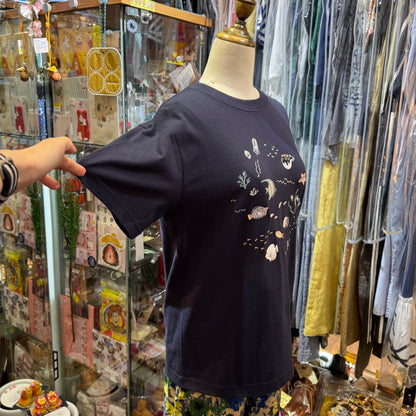 EXTRA20- L’atelier du Savon Ocean Embroidery T-shirt, 2 Colors