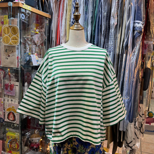 Aug Striped T-shirt, 2 Colors, made in Japan