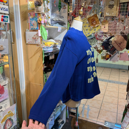 Laiterie nhanh Blue Sweatshirt, made in Japan