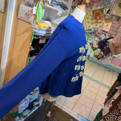 Laiterie nhanh Blue Sweatshirt, made in Japan