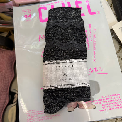 MEGMIURA WARDROBE X Tokone Wavy stripe socks, 5 Colors, made in Japan