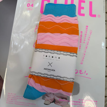 MEGMIURA WARDROBE X Tokone Wavy stripe socks, 5 Colors, made in Japan