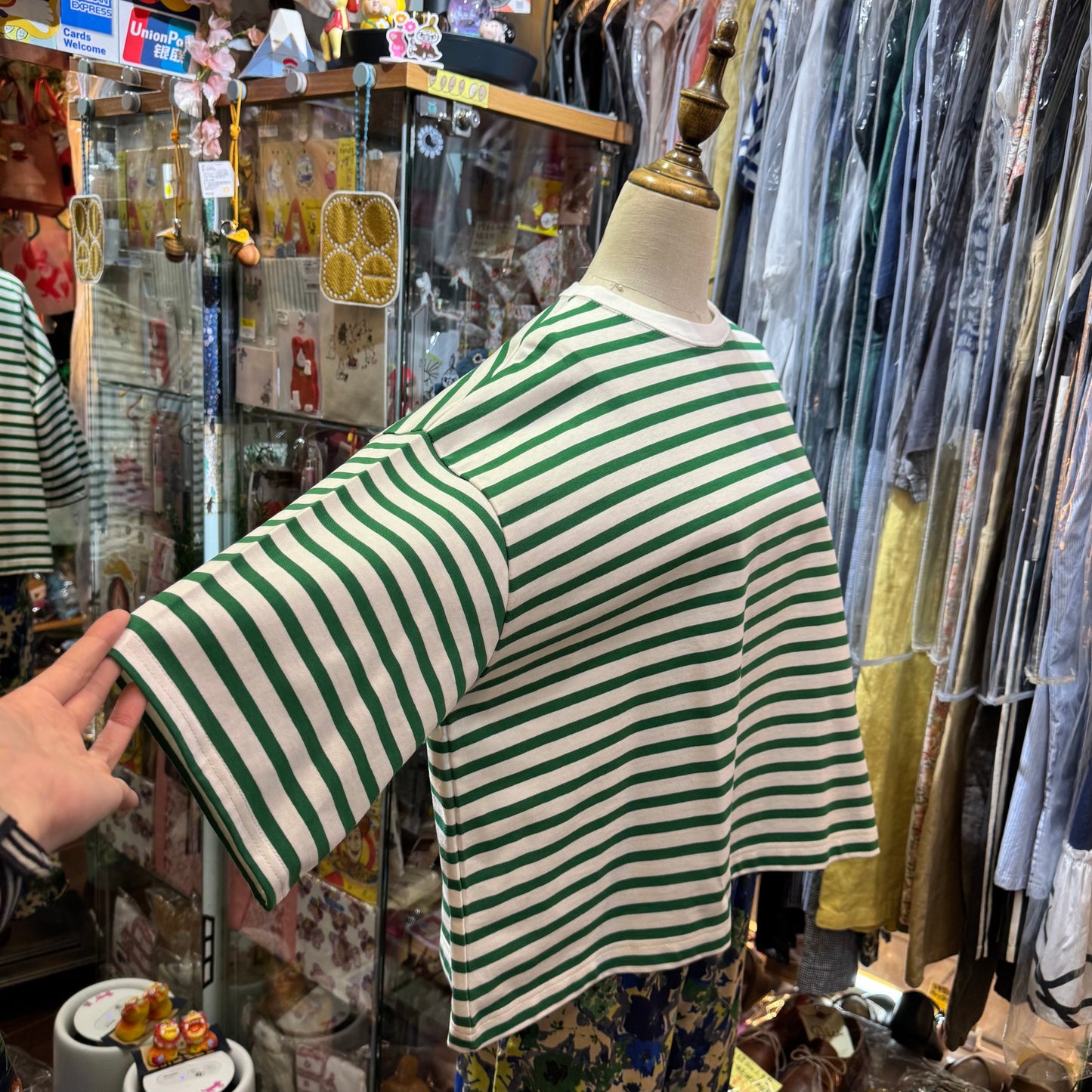 Aug Striped T-shirt, 2 Colors, made in Japan