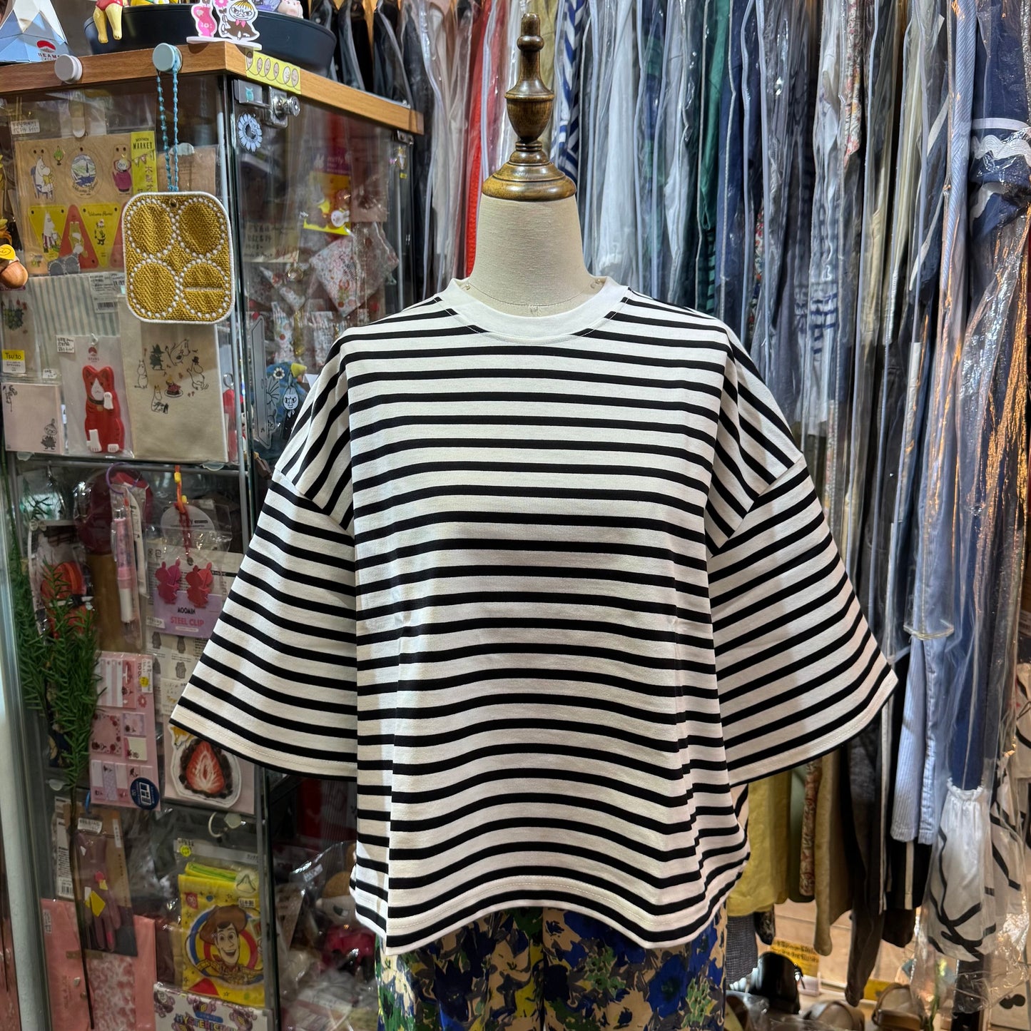 Aug Striped T-shirt, 2 Colors, made in Japan