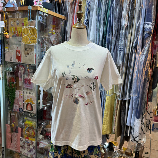 EXTRA30- L’atelier du Savon Ocean Embroidery T-shirt, 2 Colors