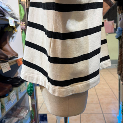 Vent blanc Vendemiaire 01 Striped Sweatshirt, made in Japan