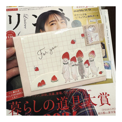 TOCOROCOMUGI Cat 'For You' Cards, made in Japan