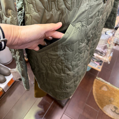 Sale- Haupia Dogs Embroidery Green Coat, made in Japan