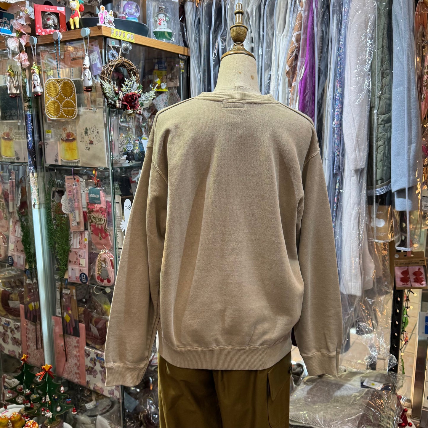 Sale- Vent d Ouest Grey Beige French 'Si tu vex' Sweater, made in Japan