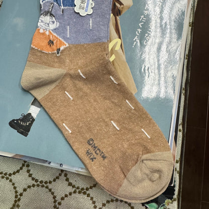 Moomin and Little My Socks, 2 Colors, made in Japan