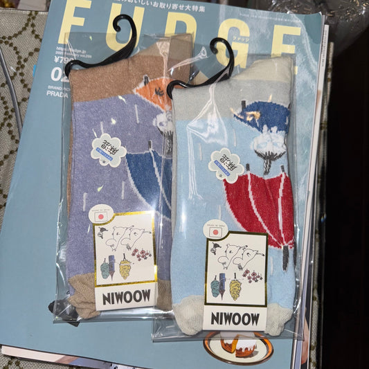 Moomin and Little My Socks, 2 Colors, made in Japan