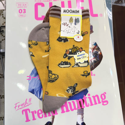 Moomin and Little My Yellow Socks, made in Japan