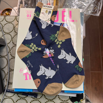 Moomin and Little My Fruits Socks, 2 Colors, made in Japan