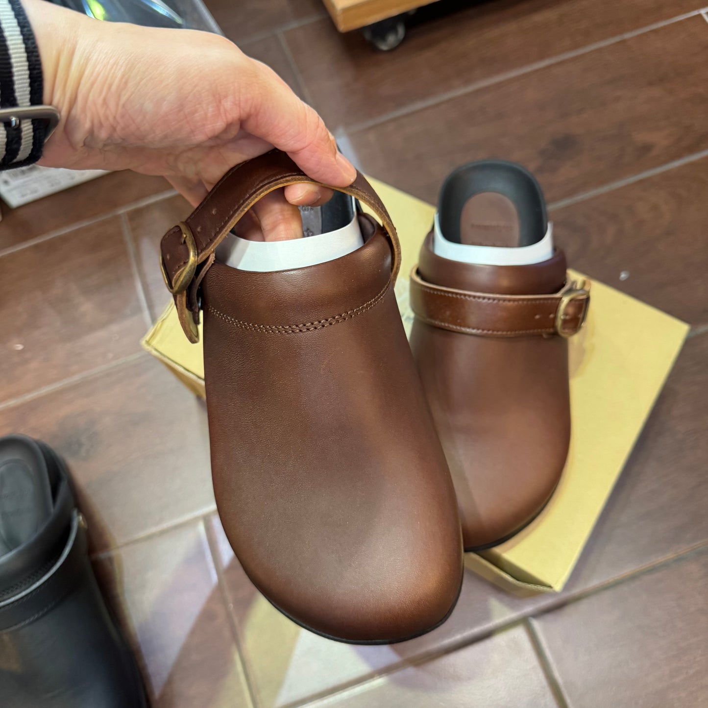 Tumugu X Hcubuch Leather 'Koppe' 2Way Sandals, made in Japan