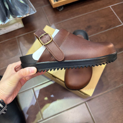 Tumugu X Hcubuch Leather 'Koppe' 2Way Sandals, made in Japan