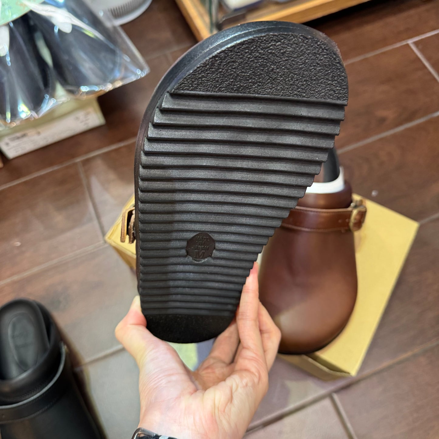 Tumugu X Hcubuch Leather 'Koppe' 2Way Sandals, made in Japan