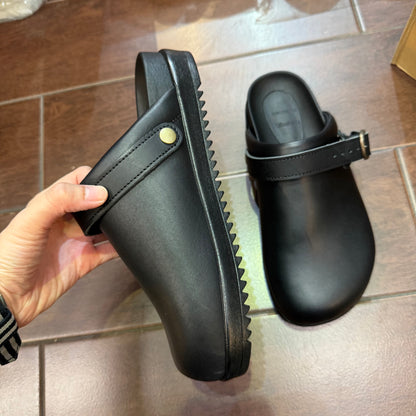 Tumugu X Hcubuch Leather 'Koppe' 2Way Sandals, made in Japan