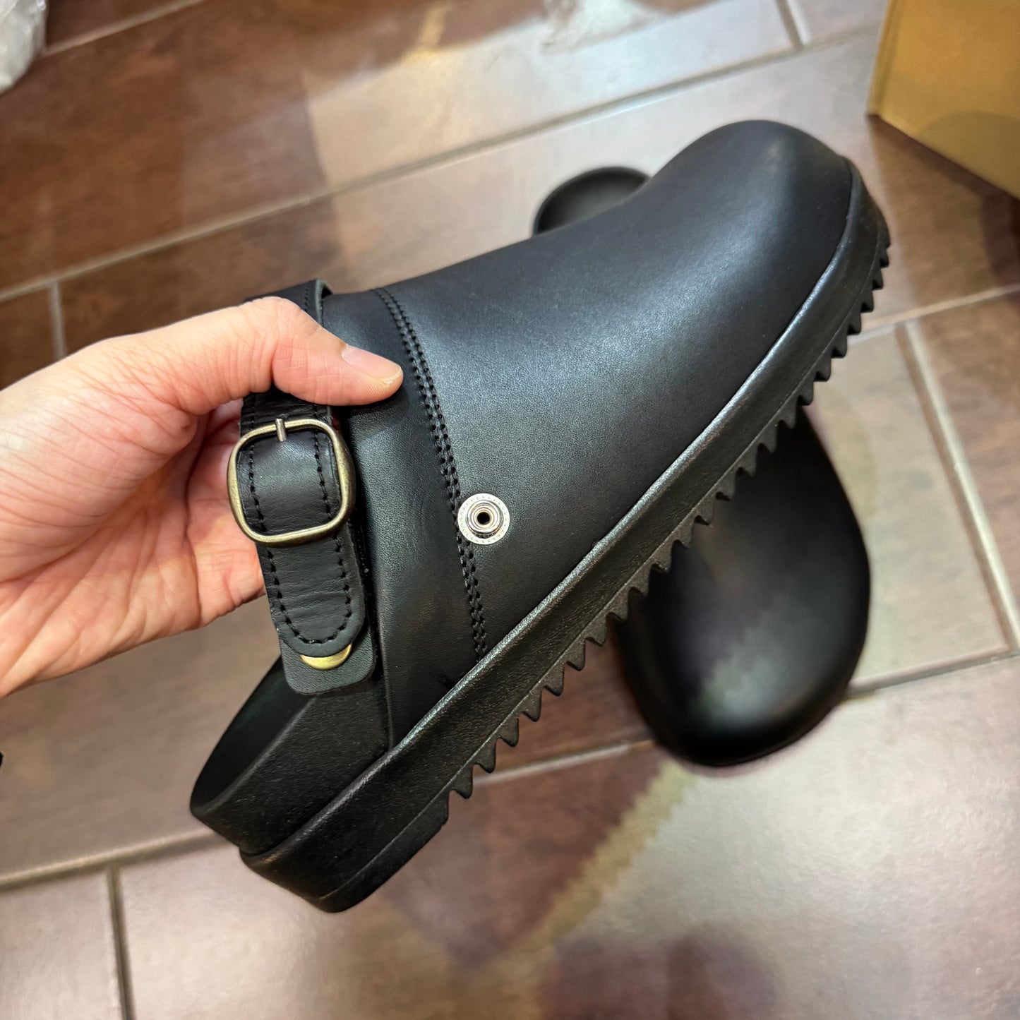 Tumugu X Hcubuch Leather 'Koppe' 2Way Sandals, made in Japan