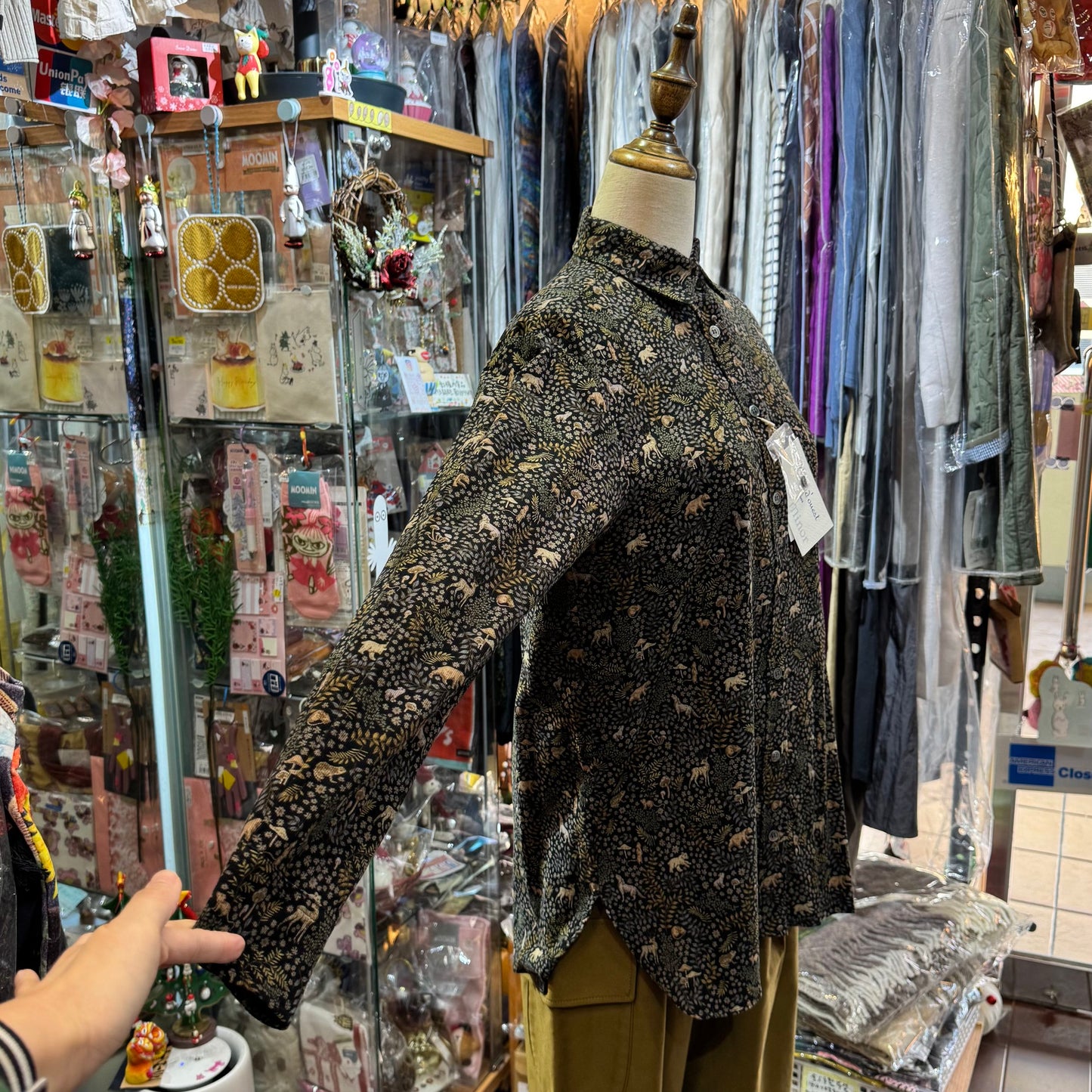 EXTRA20- Le Minor X Liberty London Black Shirt, made in Japan