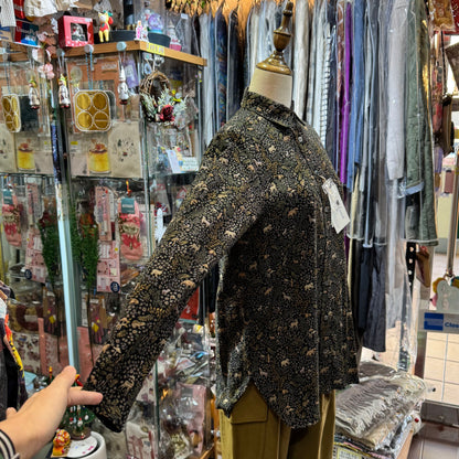 EXTRA30- Le Minor X Liberty London Black Shirt, made in Japan