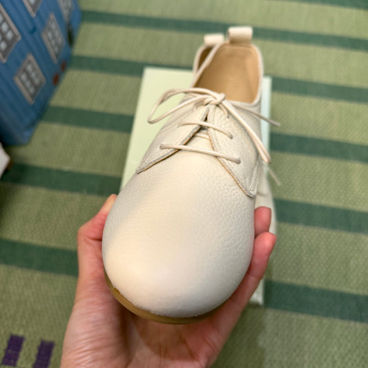Recipe Ivory Leather Shoes, Size 24cm, made in Japan #RP240