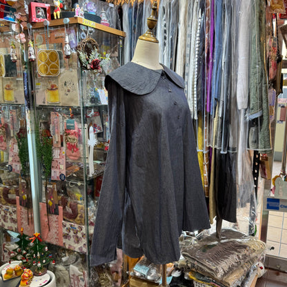 (g) Round Collar Shirt, 2 Colors, made in Japan