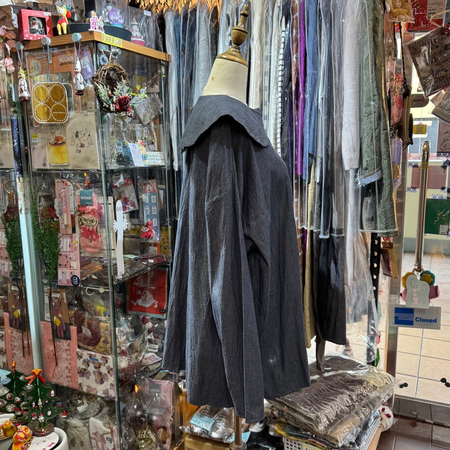 (g) Round Collar Shirt, 2 Colors, made in Japan