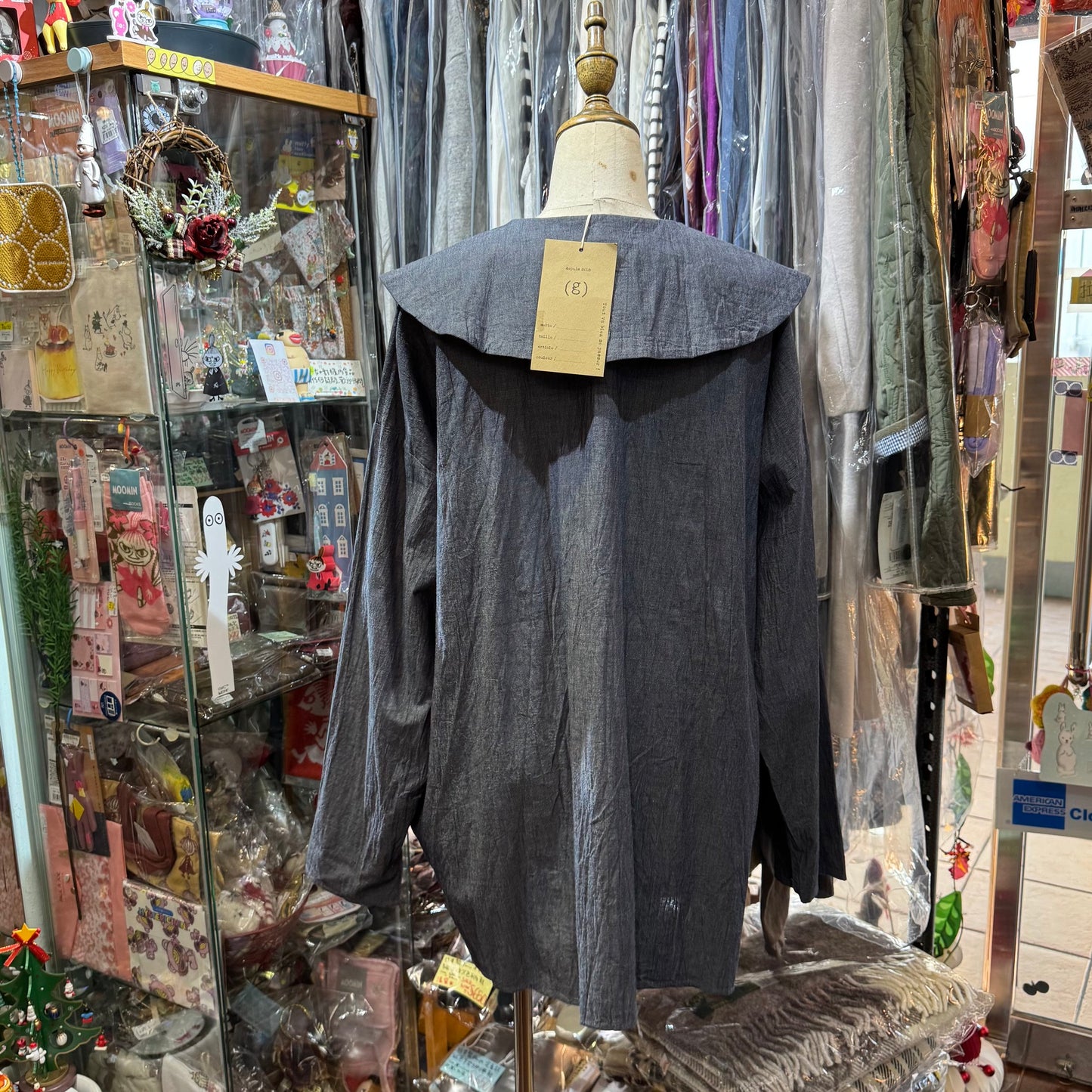 (g) Round Collar Shirt, 2 Colors, made in Japan