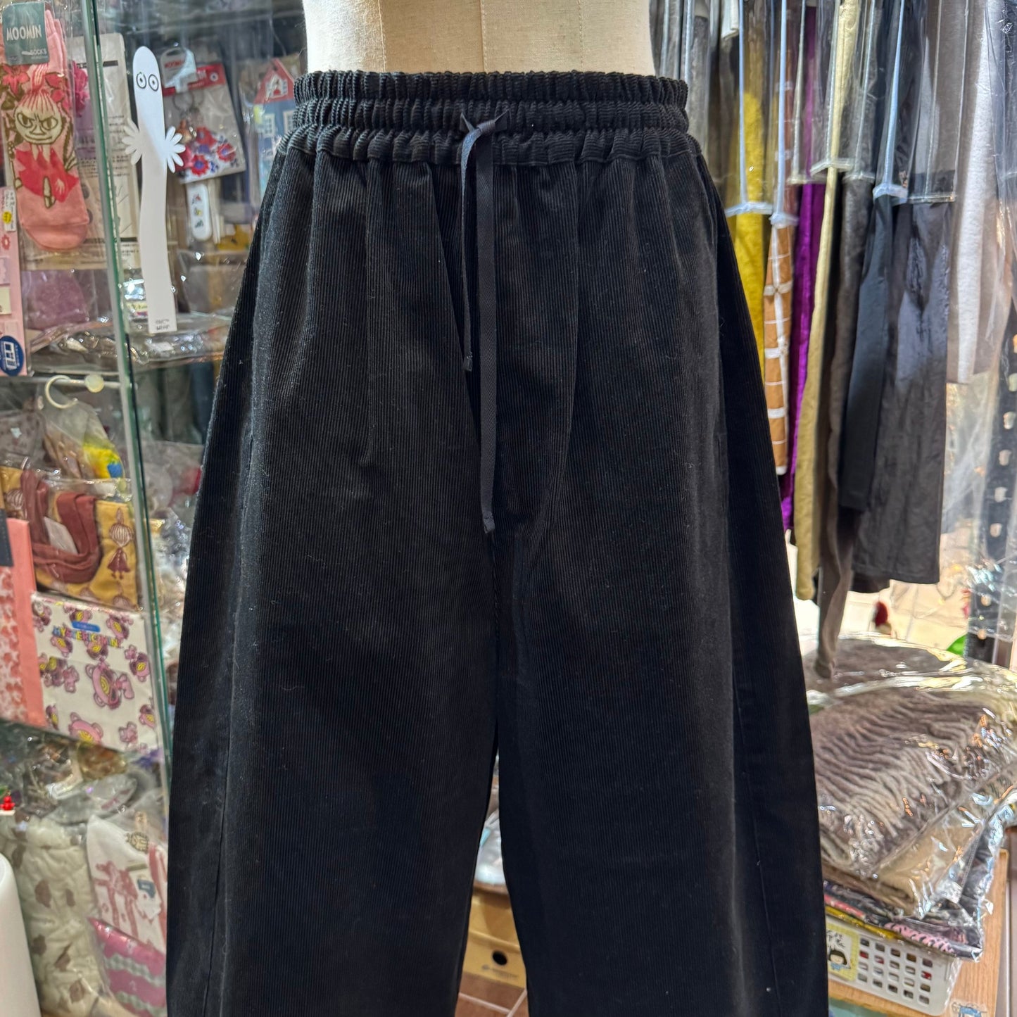 Sale- (g) Black Corduroy Pants, made in Japan