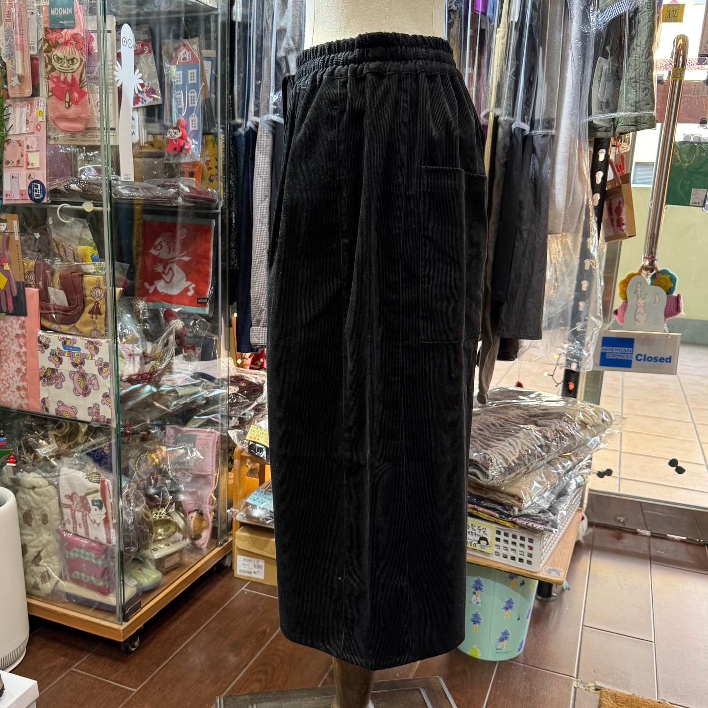 Sale- (g) Black Corduroy Pants, made in Japan