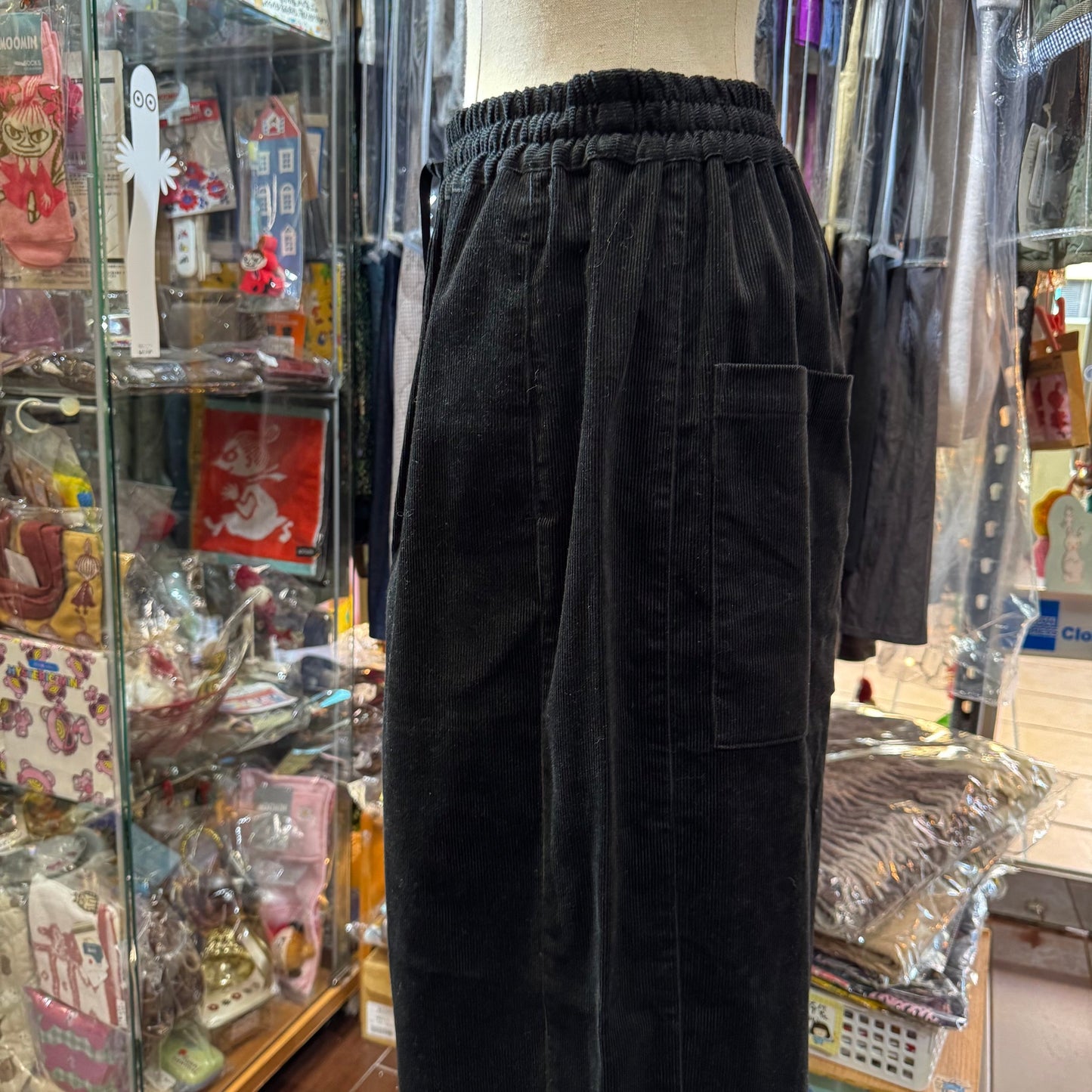 Sale- (g) Black Corduroy Pants, made in Japan