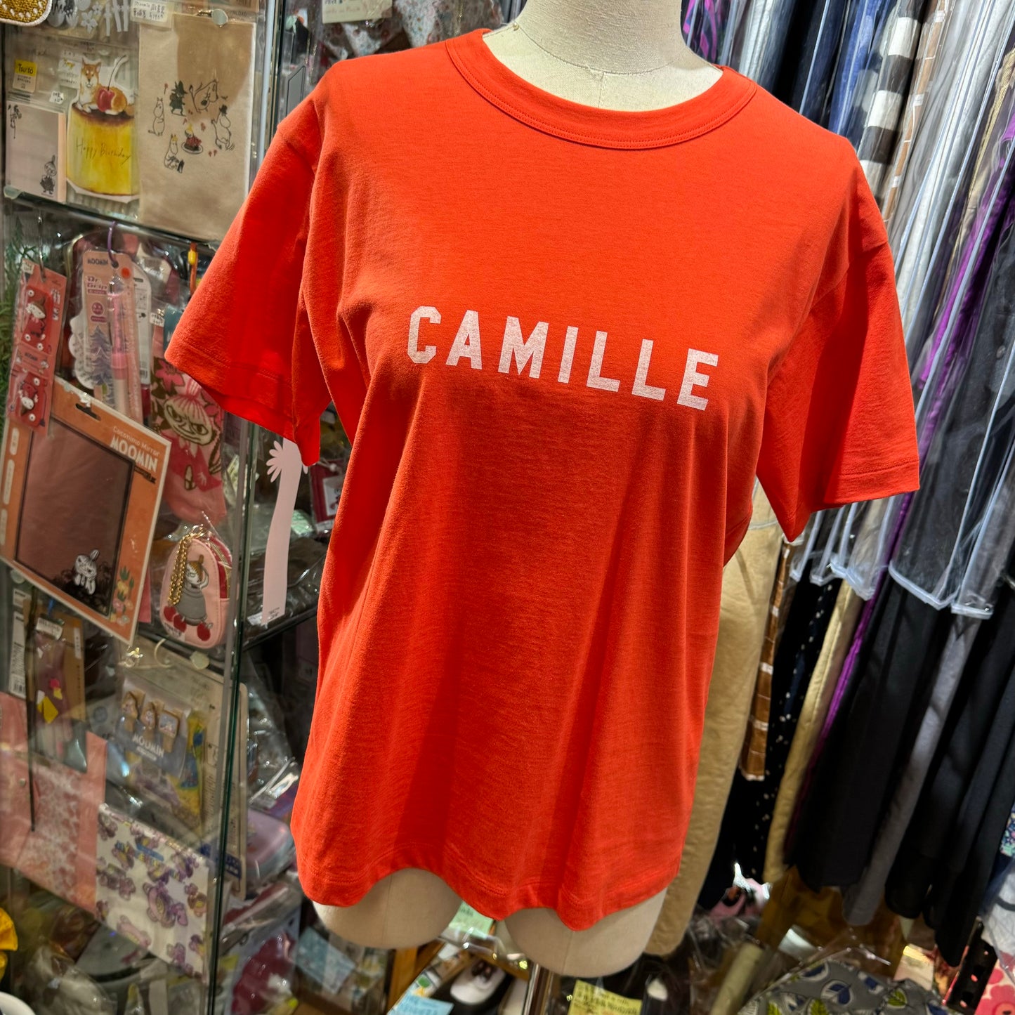 Sale- Nouvelles du Paradis CAMILLE Orange T-shirt, made in Japan