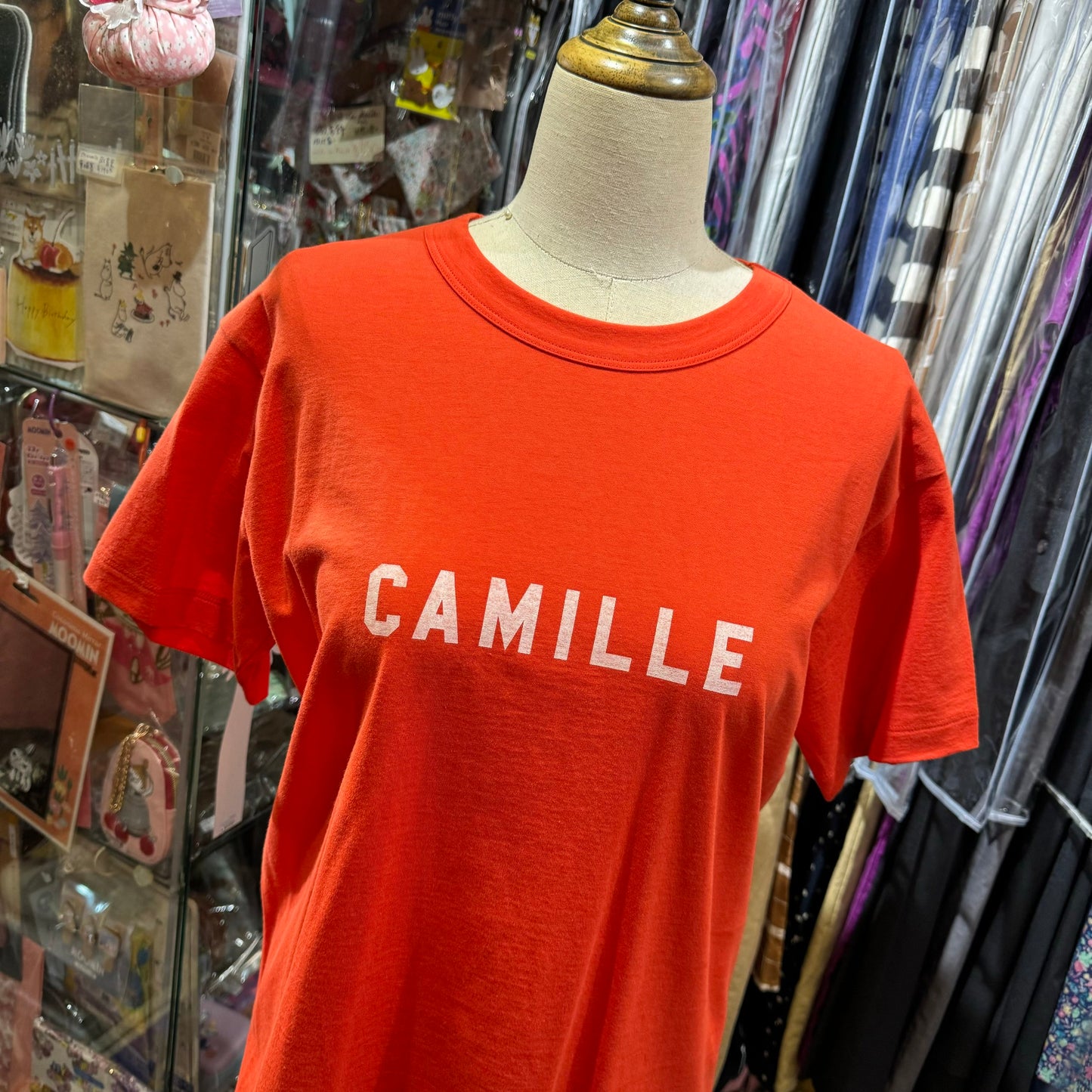 Sale- Nouvelles du Paradis CAMILLE Orange T-shirt, made in Japan