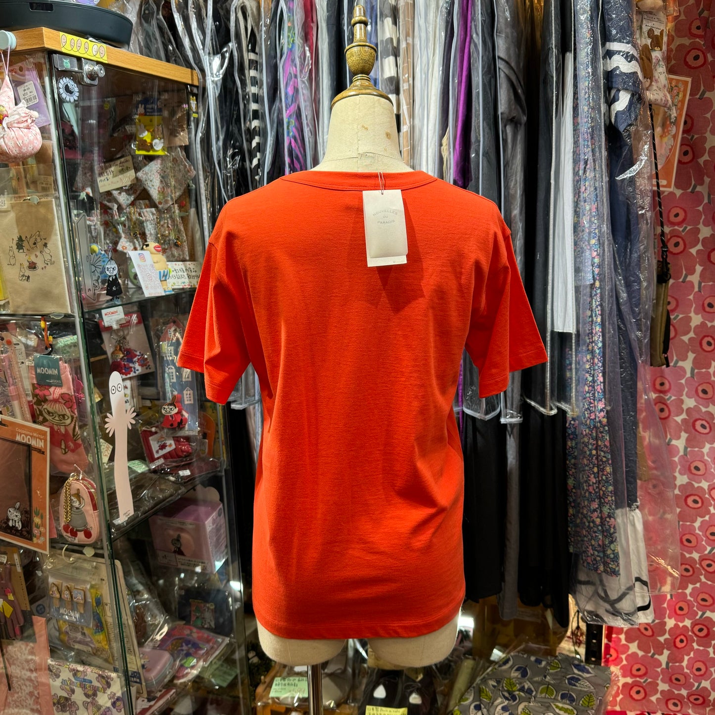 Sale- Nouvelles du Paradis CAMILLE Orange T-shirt, made in Japan