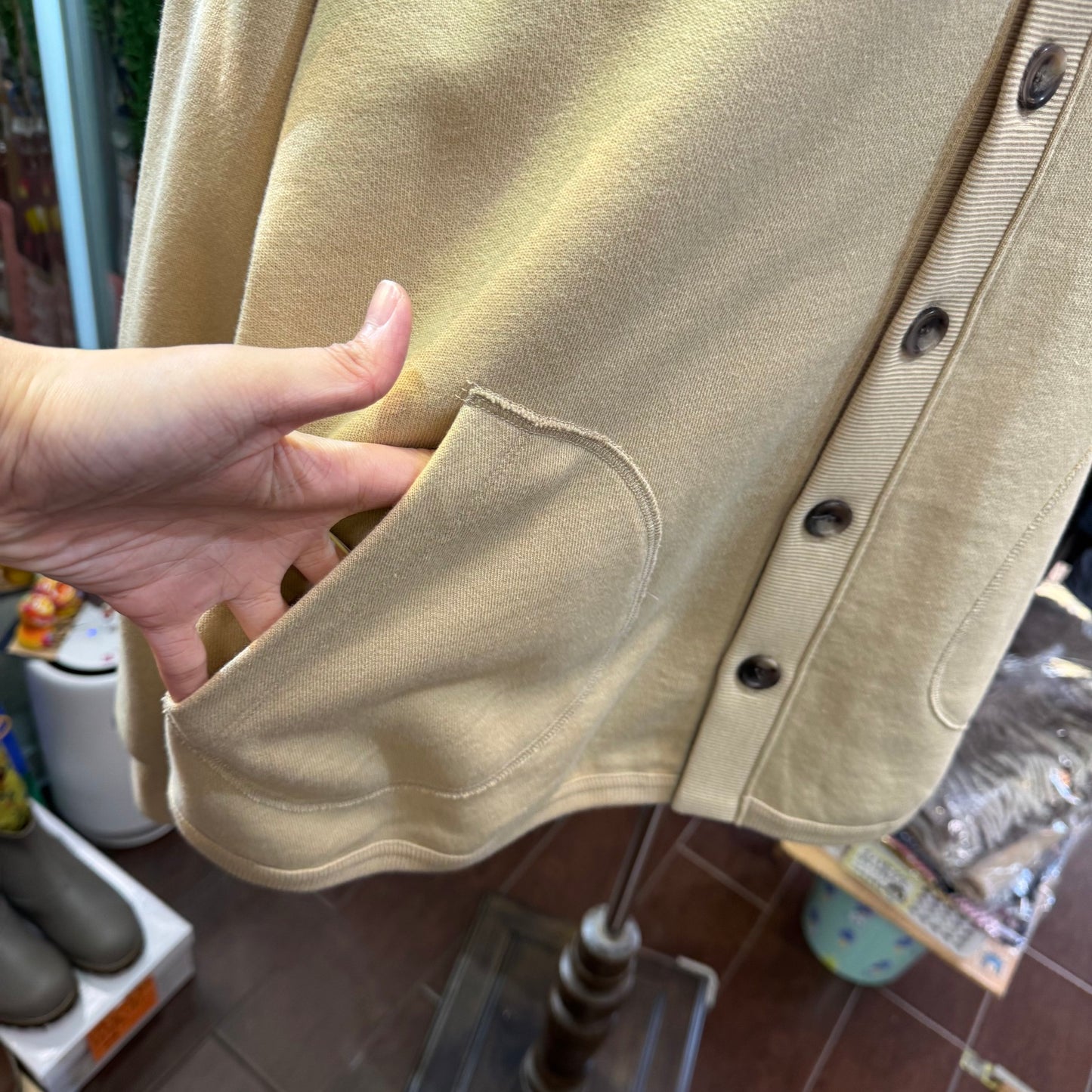Sale- Estroislose Beige Cardigan, made in Japan