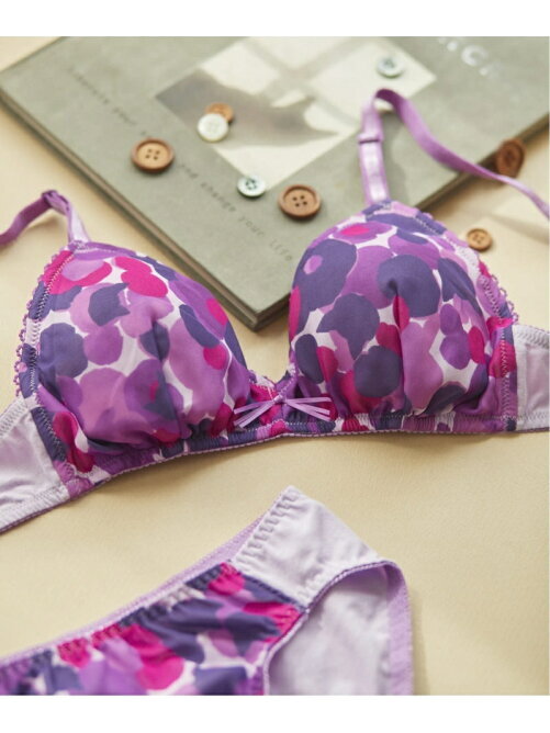 Sale- Une nana cool Cats Print Set (Wireless Bra and Underwear), 2 Colors