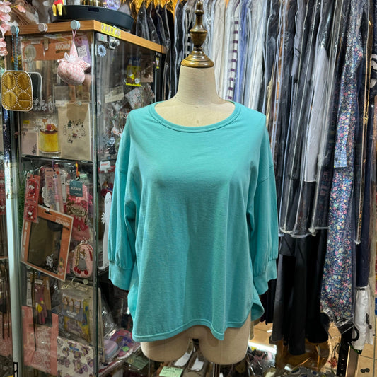 Sale- Estroislose Turquoise T-shirt, made in Japan