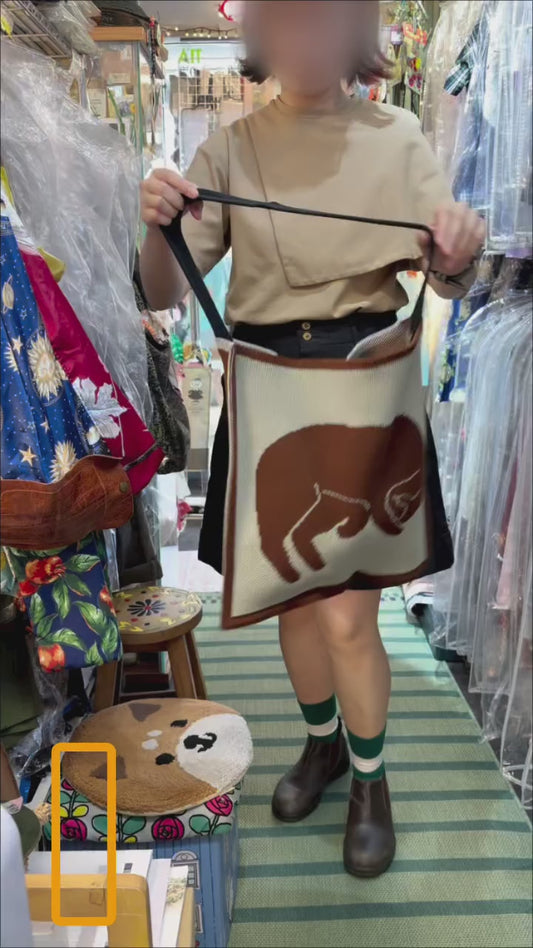 Sale- French Bull Cat ToteBag, made in Japan