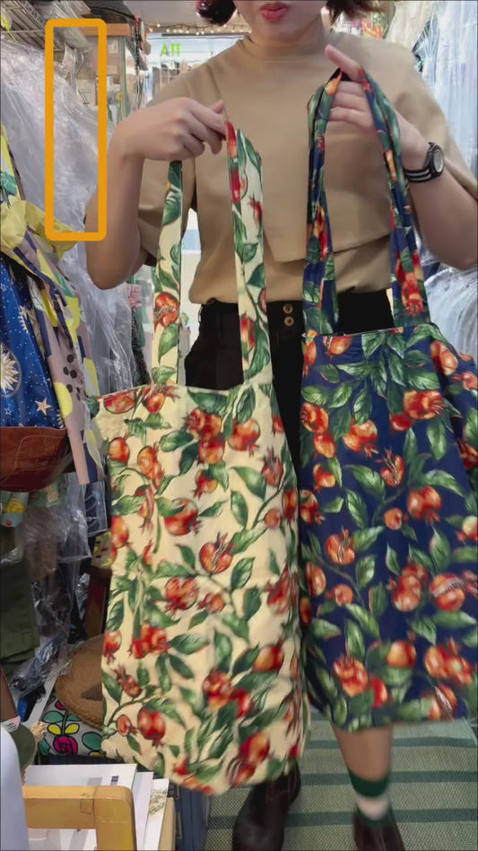 Sale- Ichi Pomegranate Tote Bag, 2 Colors, made in Vietnam