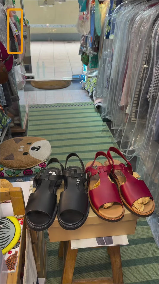 Sale- Mukava Leather Sandals, Vibram Sole,  2 Colors, made in Japan
