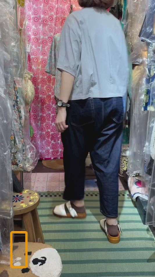 Sale- Ouvert Striped Frills Shirt, made in Japan