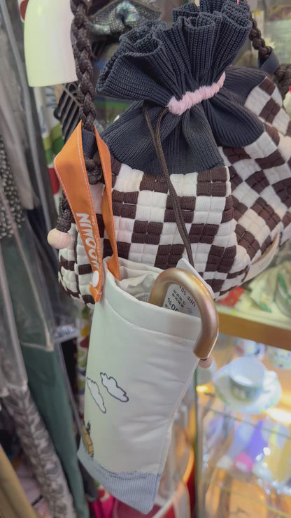 Moomin and Little My Folding Umbrella Mini Bag, Water Absorption