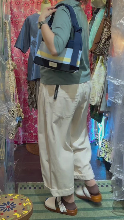 Tricotē Blue Shoulder Pouch Bag, made in Japan