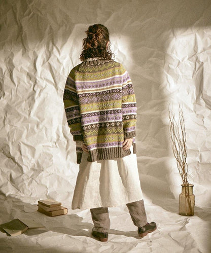 Sale- Tumugu Long Cardigan, Handmade in Peru